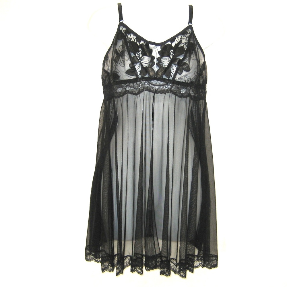LISE CHARMEL ⚜ WOMEN'S BLACK GLAMOUR SEXY NIGHTIE